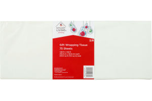 Smart Living Gift Wrapping Tissue White - 75 CT