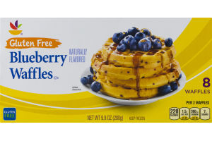 Ahold Gluten Free Blueberry Waffles - 8 CT