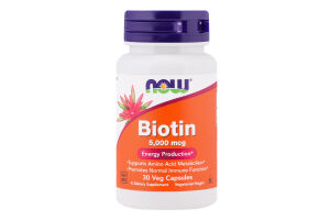 Добавка дієтична Now Biotin 5000mcg