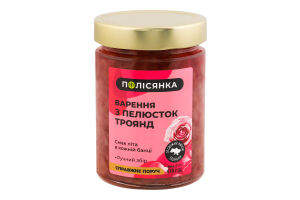 Варення з пелюсток троянд стерилізоване Полісянка с/б 410г