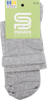 Шкарпетки підл Premier socks висок рубч сір р22-24