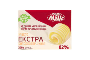 Масло солодковершкове 82% Екстра Lyubar Milk м/у 200г