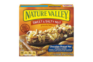 Nature Valley Sweet & Salty Nut Granola Bars Chocolate Pretzel Nut - 6 CT