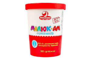 Морозиво 15% пломбір Малюк-Ам Ласунка відро 500г