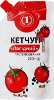 Кетчуп пастеризованный Нежный ТМ "1" д/п 250г