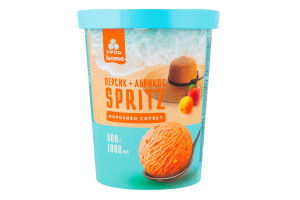 Мороженое сорбет Персик-абрикос Spritz Rud ведро 500г