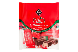 Цукерки глазуровані з фруктозою Пташка Diet Zhytomyr Lasoshchi м/у 180г