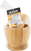 Ступка бамбук 11х10.5х10.5см №10-107-026 Terrestrial Nava 1шт
