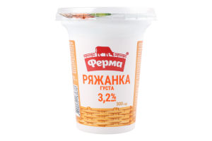 Ряжанка 3.2% Густа Ферма ст 300г