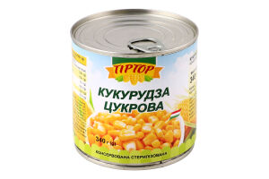 Кукурудза цукрова консервована стерилізована Tip Top з/б 340г
