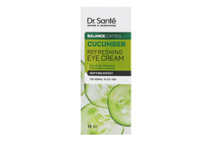 Крем для кожи вокруг глаз освежающий Cucumber Balance Control Dr.Sante 15мл