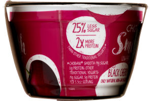 Chobani Smooth Low-Fat Classic Yogurt Black Cherry - 2 PK