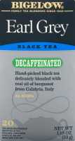 Bigelow Earl Grey Black Tea Decaffeinated - 20 CT