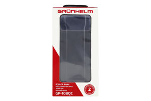 Батарея порт Grunhelm PowBank чор 10000mAh GP10BQC