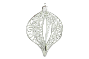 Прикраса ялинкова з орнаментом Фізаліс в асортимен