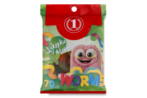 Конфеты желейные Worms ТМ "1" м/у 70г