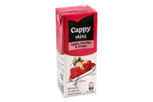 Нектар стерилізований Яблуко-ягоди-виноград Mini Cappy т/п 200мл