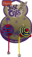 Hartz Just For Cats Cat Toy Bell Mouse - 2 CT
