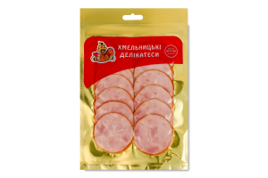Ковбаса нарізка Дрогобицька Хмельницькі делікатеси н/к в/ґ в/у 0.08кг