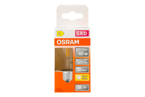 Лампа філаментна ЛЕД 3,4W E27 2700K P25 Osram