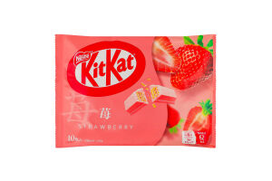 Батончик Kit Kat вафел смак полуниці у шоколаді