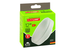 Лампа светодиодная 12W GX53 4000К Eurolamp 1шт