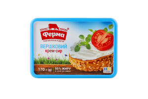 Крем-сыр 50% Сливочный Ферма п/у 170г