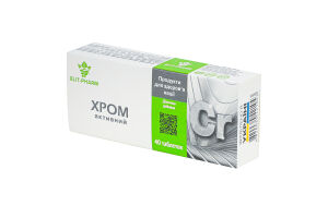 Добавка дієтична Хром активний Elit-Pharm 40шт