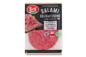 Колбаса нарезка Салями Деликатесная Bell с/к лоток 100г