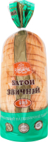 Батон нарізний із пшеничного борошна Звичний Рум'янець м/у 400г