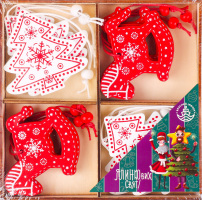 Набір прикрас ялинкових Ялинка та коник 985721