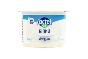 Йогурт 3% Білий Lactel ст 115г