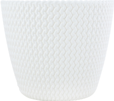 Горщик д/квітів PP SPLOFY 16 см білий DSP160-S449 И726 (Польща)