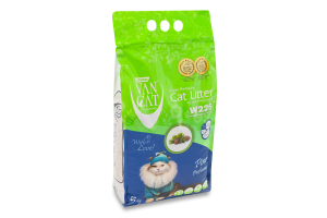 Наполнитель кошачий белый Pine perfumed Super Premium VanCat 5кг