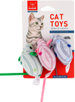 Набір іграшок для кішок 7х4.5х2см №1442425 Мишки Nunbell 3шт