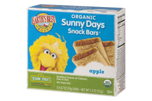Earth's Best Organic Sunny Days Snack Bars Apple - 8 CT