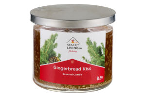 Smart Living Holiday Scented Candle Gingerbread Kiss