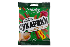 Сухарики ржано-пшеничные Холодец с хреном Big pack Jokers м/у 100г
