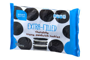 Smart Sense Extra-Filled Chocolate Creme Sandwich Cookies