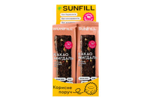 Батончик Какао-мигдаль SunFill м/у 35г