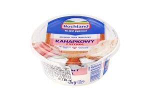 Крем-сир 58% канапковий з шинкою Hochland ст 130г