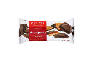 Печиво здобне зі смаком малини Маргаритка Delicia м/у 0.15кг