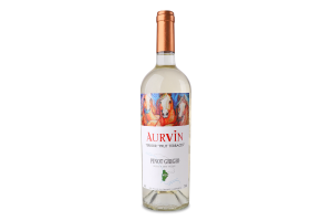 Вино 0.75л 12.5% біле сухе Pinot Grigio Aurvin пл