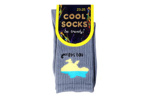Носки жен Cool Socks Карта Украины серый р.23-25