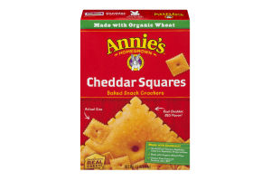 Annie's Homegrown Baked Snack Crackers Cheddar Squares