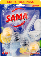 Блок д/чищення унітаза Лимон 65г Sama