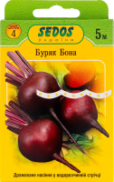 Насіння Буряк столовий Бона дражоване на стрічці 5м 2г Седос