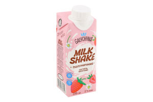Коктейль молочный 2% ультрапастеризованный с наполнителем Клубничный Milk Shake Galychyna т/п 235г