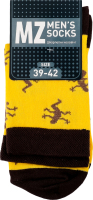 Шкарпетки чоловічі Ящірки жовті класичні р.39-42 Siela