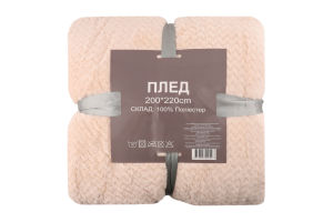 Плед мікрофібра однотонний фактурний 200х220см №YXT24031993 Ningbo Union Point Imp&Exp Co. Ltd. 1шт в асорт